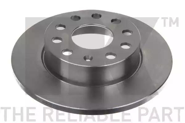 260mm диск гальмівний зад. skoda octavia 04-/caddy 04-/golf 03-/jetta 05-/touran... 204794 NK