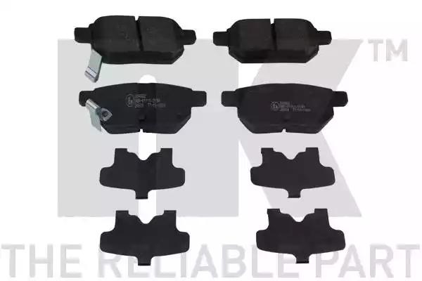 Гальмівні колодки задні toyota corolla/auris/yaris 1.0i-2.2d 01.07- 224582 NK
