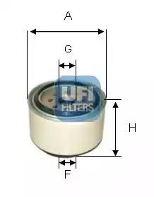 Фільтр палива 2413800 UFI
