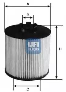 Оливний фільтр 2506300 UFI