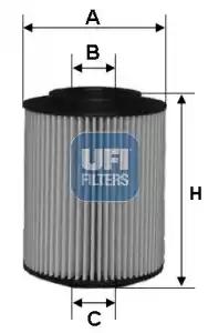 Фільтр масляний 2507500 UFI
