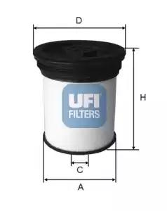 Паливний фільтр 2601901 UFI