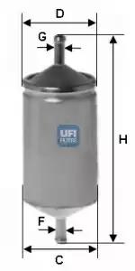 Фільтр паливний спецвикуп 3150100 UFI