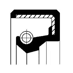 Ущільнювальне кільце вала, маточина колеса 12011236B CORTECO