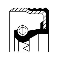 Сальник 40x5715x9 колінвалу lada 12019142B CORTECO