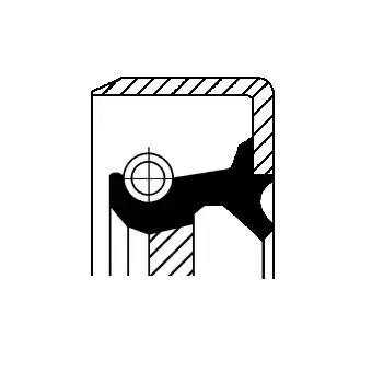 Сальник диференціала 19027913B CORTECO