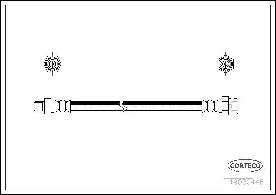 Гальмівний шланг 19030446 CORTECO
