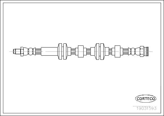 Гальмівний шланг 19031593 CORTECO