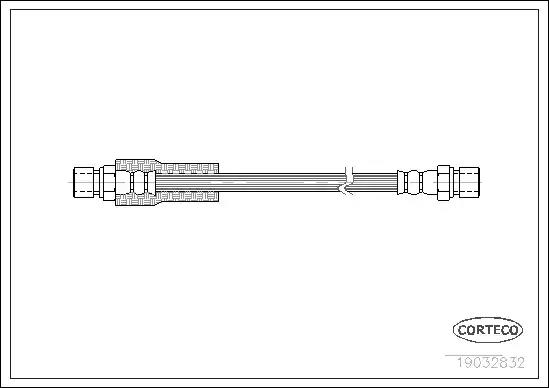 Тормозной шланг 19032832 CORTECO