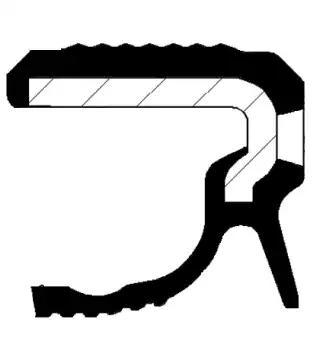 Сальник колінвалу задній 90x110x8 bmw1f20/3f30/f80/f10/x1e84/f25 09- 20036307B CORTECO