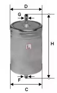 Фільтр паливний S1583B SOFIMA