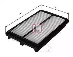 Aфільтр повітряний sofima chrysler/mazda/mitsubishi sebring/xedos/galant 18-25 91-07 S2110A SOFIMA