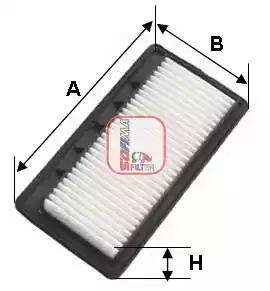 Фільтр повітряний sofima hyundai i10 12 08-13 S3538A SOFIMA