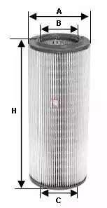 Фільтр повітряний S7257A SOFIMA