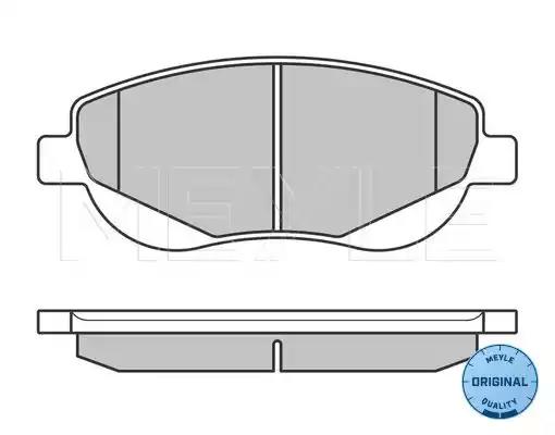 Тормозные колодки 0252494619W MEYLE