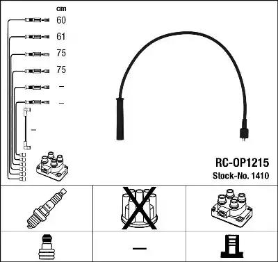 Комплект проводів високої напруги 1410 NGK