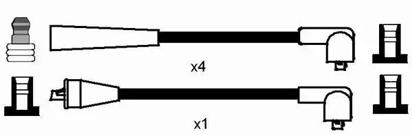 Комплект проводів високої напруги 5408 NGK