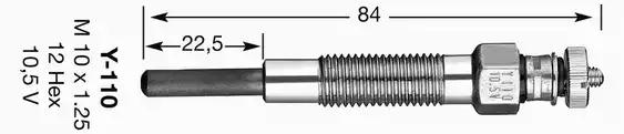 Свічка розжарювання 6825 NGK