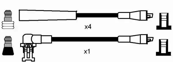Комплект проводів високої напруги 7153 NGK
