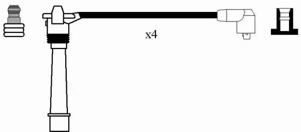 Комплект проводів високої напруги 7209 NGK