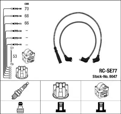 Комплект проводов зажигания 8047 NGK