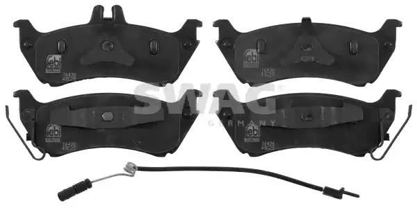 Комплект гальмівних накладок, дискове гальмо 10916436 SWAG