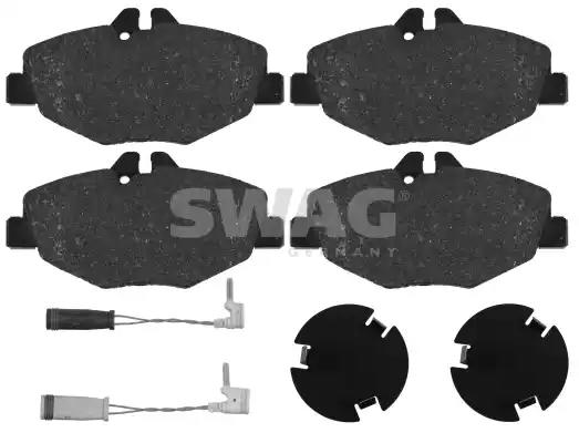 Комплект гальмівних накладок, дискове гальмо 10916452 SWAG