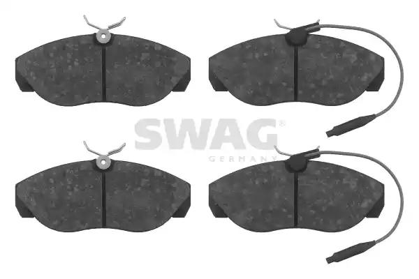 Комплект гальмівних накладок, дискове гальмо 62916240 SWAG