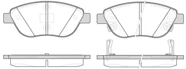 Гальмівні колодки дискові 285932 ROAD HOUSE       