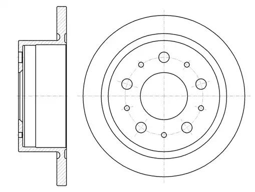Гальмівний диск 6105700 ROAD HOUSE