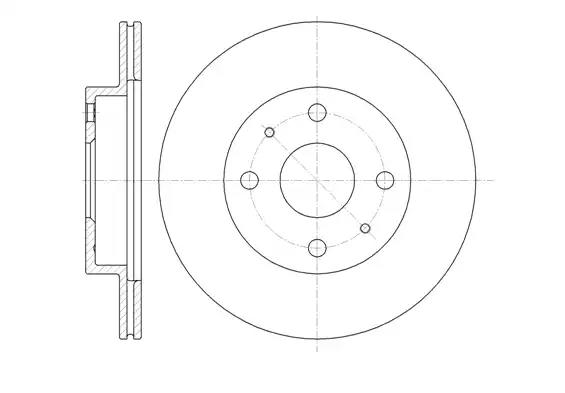 Гальмівний диск 6135510 ROAD HOUSE       