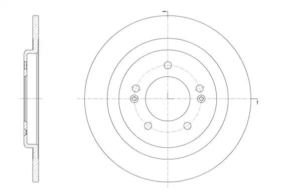 Гальмівний диск 6143800 ROAD HOUSE          