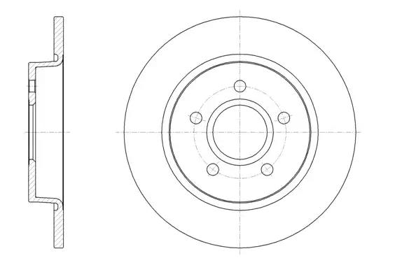 Гальмівний диск 6150300 ROAD HOUSE          