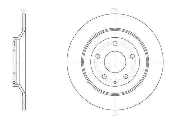Гальмівний диск 6151800 ROAD HOUSE