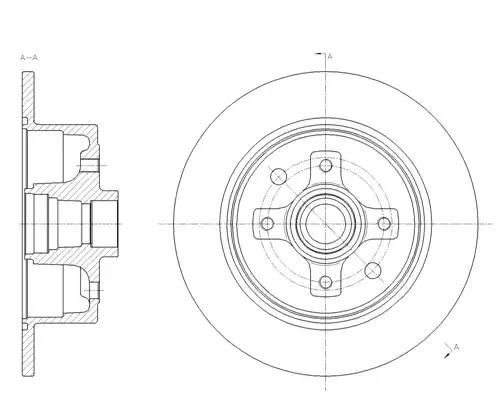 Гальмівний диск 621700 ROAD HOUSE  