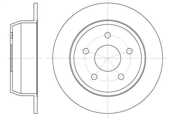 Гальмівний диск 662800 ROAD HOUSE  
