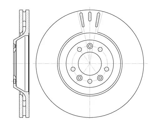 Гальмівний диск 669110 ROAD HOUSE          