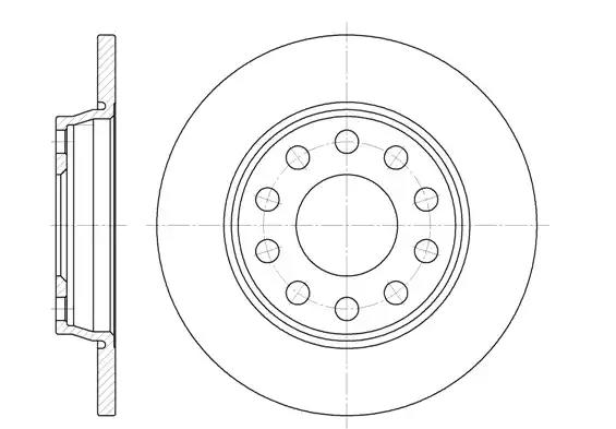 Гальмівний диск 673100 ROAD HOUSE          