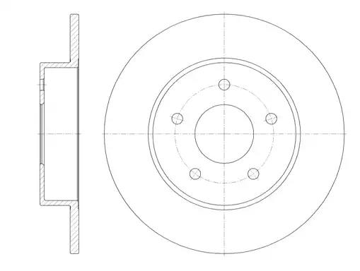 Гальмівний диск 682000 ROAD HOUSE  