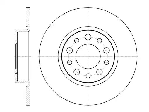 Гальмівний диск 696700 ROAD HOUSE          