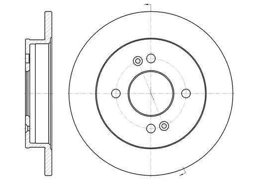 Гальмівний диск 699100 ROAD HOUSE  