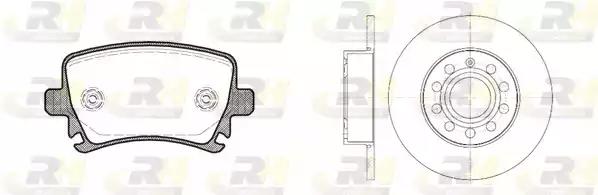 Гальмівний комплект диски rh 6650.00 + колодки rh 21031.00 8103101 ROAD HOUSE