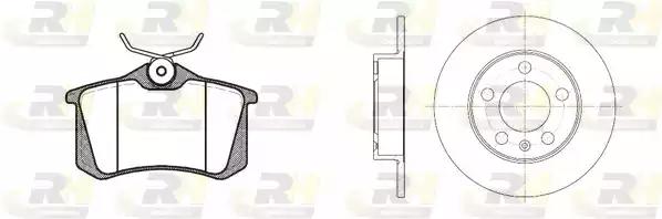 Гальмівний комплект диски rh 6547.00 + колодки rh 2263.03 826304 ROAD HOUSE          