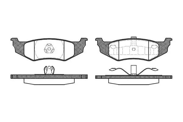 Колодки гальмівні дискові 048240 REMSA