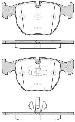 Комплект гальмівних накладок, дискове гальмо 059620 REMSA