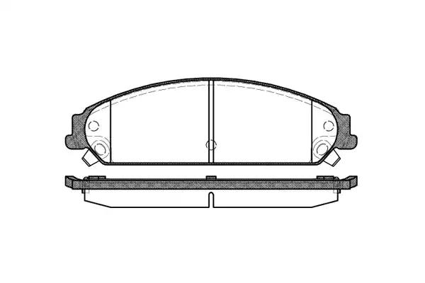 Remsa chrysler гальмівні колодки передн.300c  04- 112808 REMSA