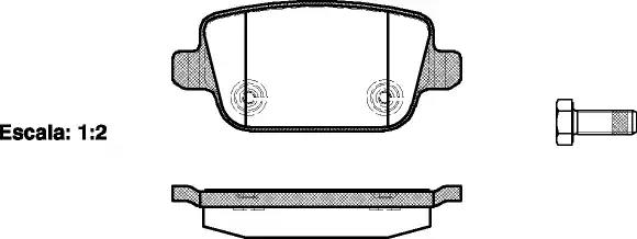 Колодка гальм. диск. ford kuga задн. вир-во remsa 125600 REMSA