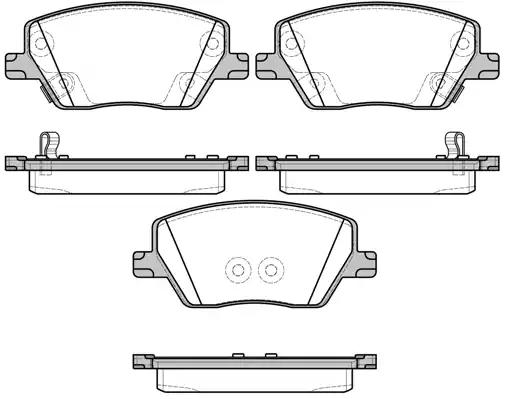 Колодки гальмівні дискові 169502 REMSA