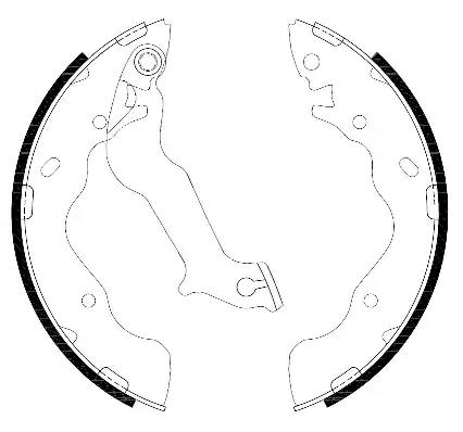 Колодки гальмівні барабанні 428700 REMSA