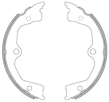 Колодки гальмівні барабанні 462600 REMSA